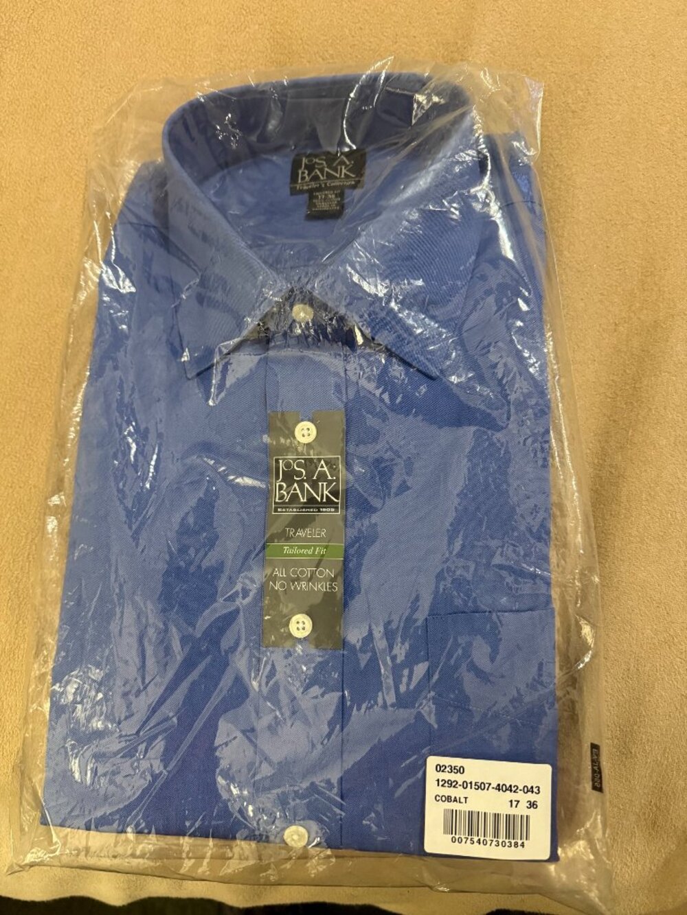 MENS BLUE SIZE 17/36 TAILORED DRESS SHIRT BRAND NEW